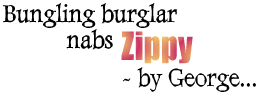 Bungling burglar nabs Zippy - by George!